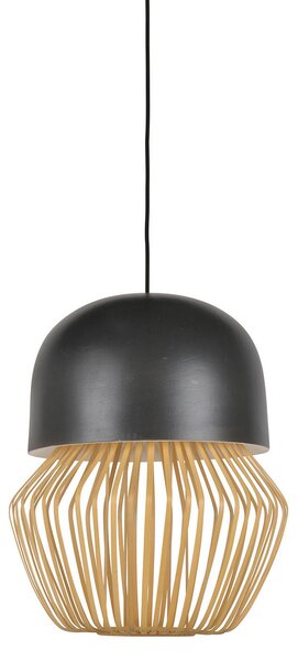 Függőlámpa Forestier, Anemos, dimmable, Fekete, Nappali, Bambusz, Dizájn
