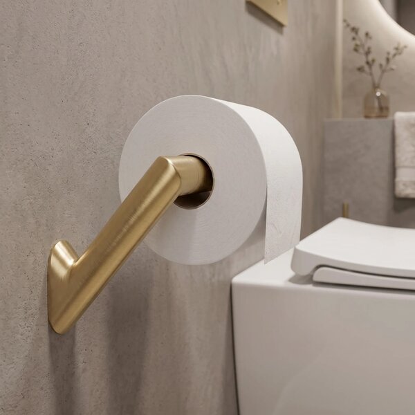 Falra szerelhető wc papír tartó Will Brush Gold