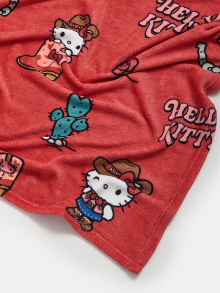 Sinsay - Kovbojmintás takaró Hello Kitty - piros