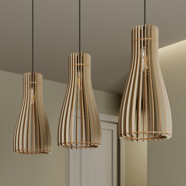 Függőlámpa Envostar, Furn, dimmable, Fa, Folyosó, Fa, Skandináv