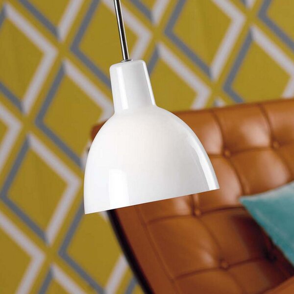 Függőlámpa Louis Poulsen, Toldbod, dimmable, Fehér, Nappali, Üveg, Dizájn