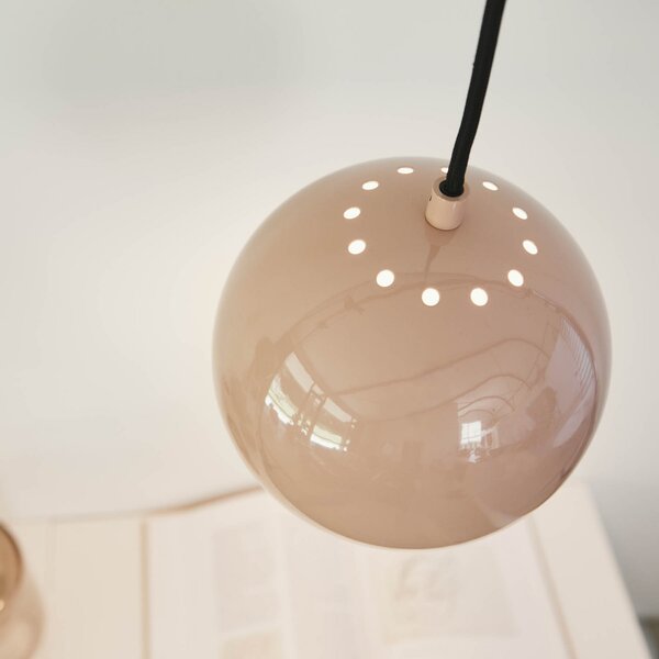 Függőlámpa FRANDSEN, Ball, dimmable, Bézs, Nappali, Fém, Dizájn