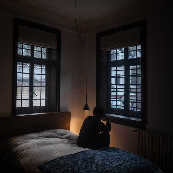 Függőlámpa Foscarini, Aplomb Mini, dimmable, Szürke, Konyha, Beton, Dizájn