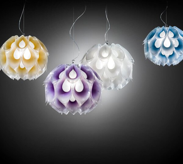 Függőlámpa Slamp, FLORA, dimmable, Fehér, Nappali, Műanyag, Dizájn