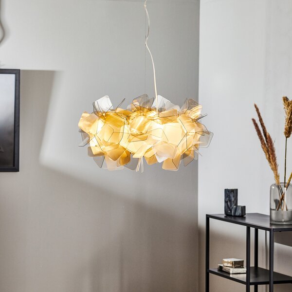 Függőlámpa Slamp, CLIZIA, dimmable, Szürke, Nappali, Műanyag, Dizájn