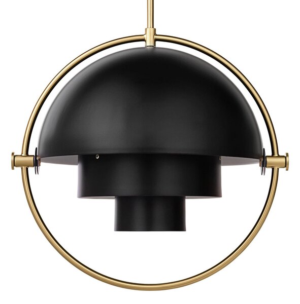 Függőlámpa GUBI, Multi-Lite, dimmable, Fekete, Nappali, Fém, Dizájn