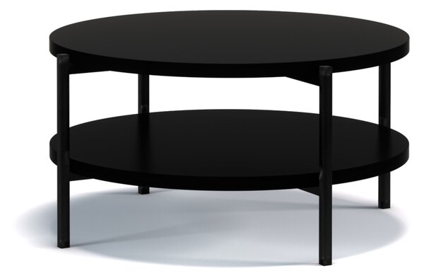 SIGMA 2 dohányzóasztal, 84x43x84, fekete matt