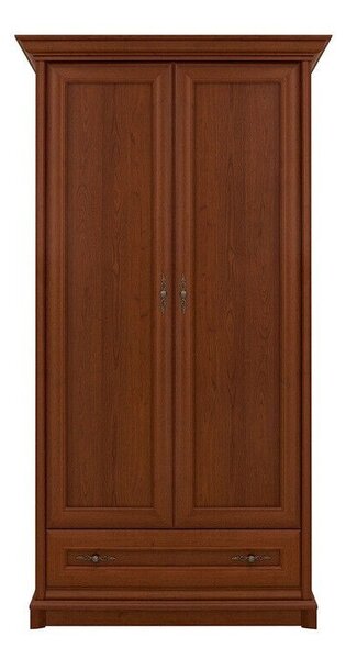Gardróbszekrény Vendore 116, Laminált forgácslap, 205x110x66cm, Gesztenye