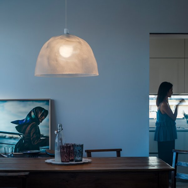 Függőlámpa Foscarini, Bump, dimmable, Fehér, Nappali, Műanyag, Dizájn