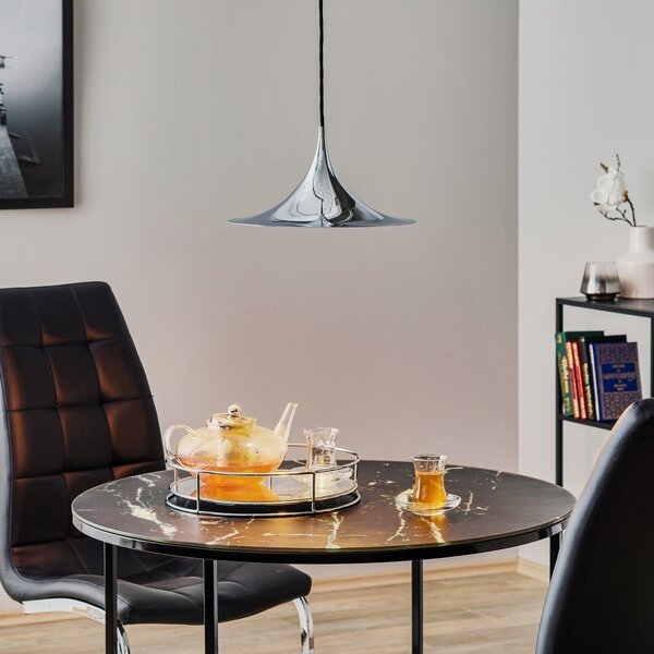 Függőlámpa GUBI, Semi, dimmable, Fémes, Nappali, Fém, Dizájn