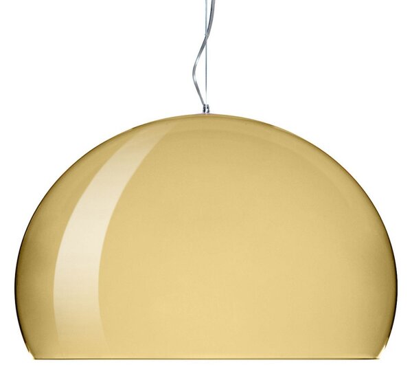 Függőlámpa Kartell, FL/Y, dimmable, Arany / Sárgaréz, Nappali, Műanyag, Dizájn