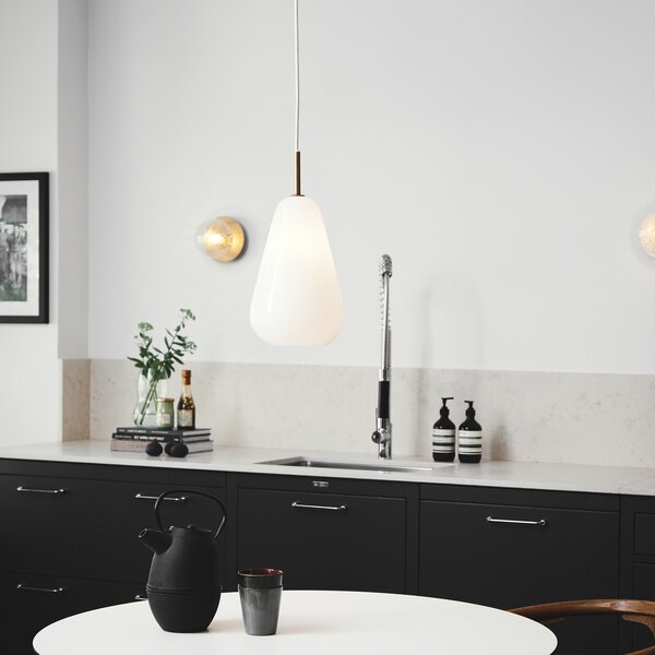 Függőlámpa Nuura Aps, Anoli 1, dimmable, Fehér, Nappali, Üveg, Dizájn