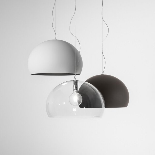 Függőlámpa Kartell, FL/Y, dimmable, Barna / Rozsdabarna, Nappali, Műanyag, Dizájn
