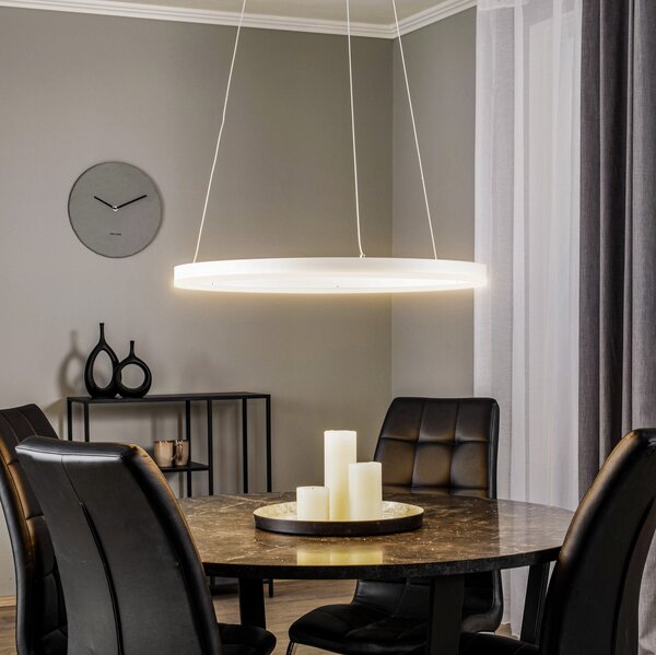 Függőlámpa Arcchio, Albiona, dimmable, Fehér, Konyha, Fém, Modern