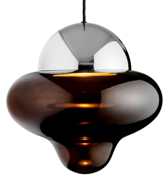 Függőlámpa DESIGN BY US, Nutty XL, dimmable, Barna / Rozsdabarna, Nappali, Üveg, Dizájn
