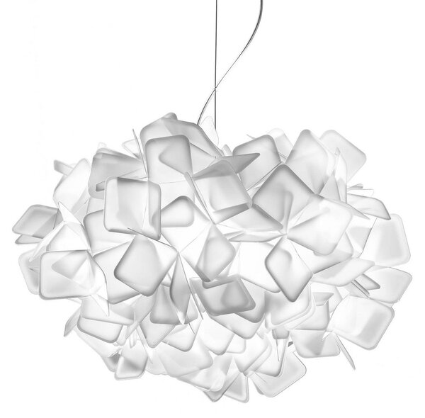 Függőlámpa Slamp, CLIZIA, dimmable, Fehér, Nappali, Műanyag, Dizájn