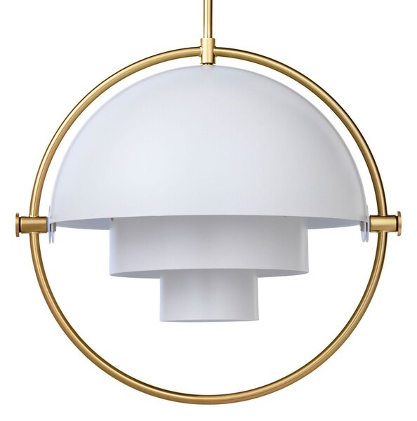 Függőlámpa GUBI, Multi-Lite, dimmable, Fehér, Nappali, Fém, Dizájn