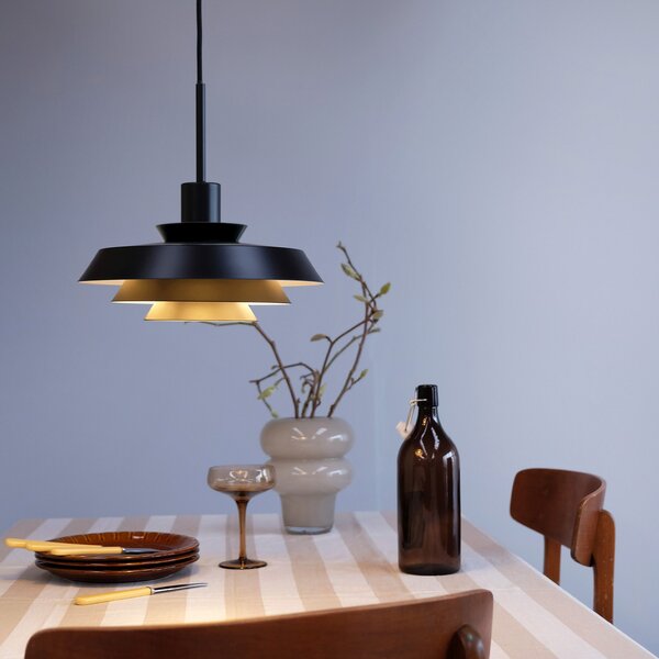 Függőlámpa Dyberg Larsen, DL30, dimmable, Fekete, Nappali, Fém, Skandináv