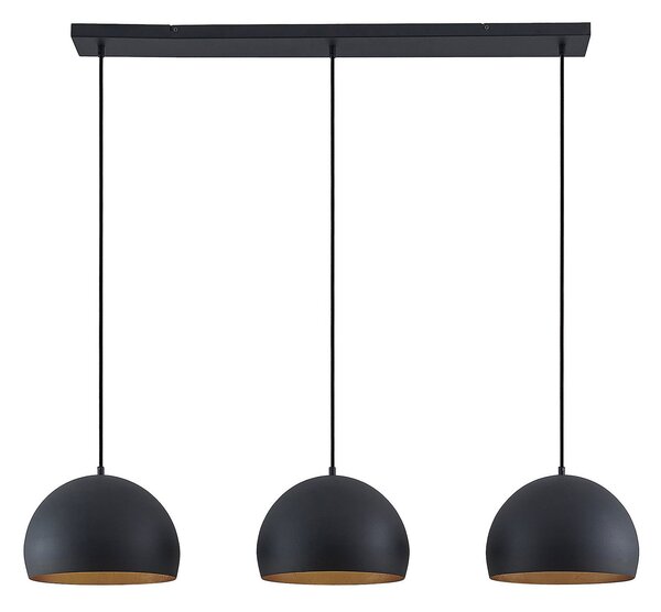 Függőlámpa Lindby, Tarjei, dimmable, Fekete, Nappali, Fém, Modern