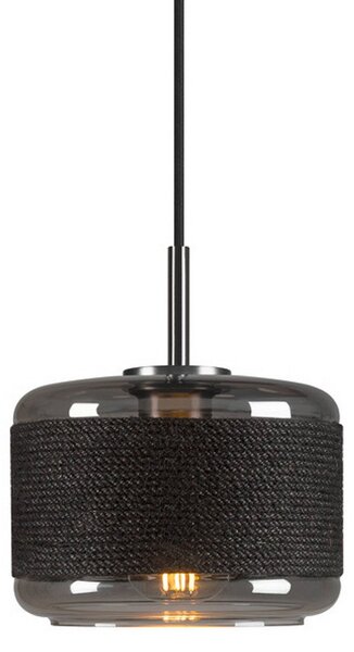 Függőlámpa SLV, Pantilo Rope 19, dimmable, Fekete, Nappali, Üveg, Modern