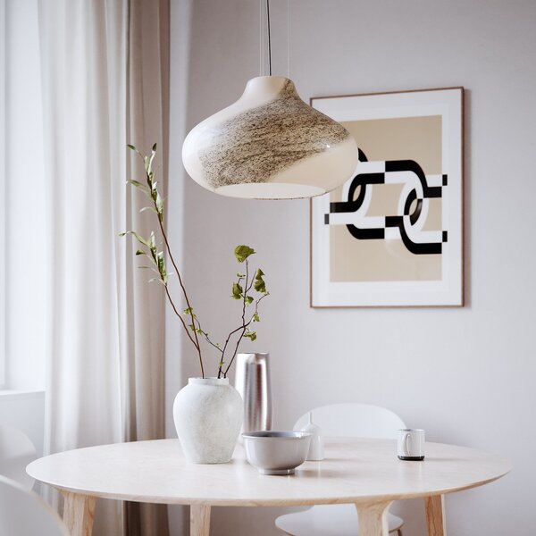 Függőlámpa By Rydéns, Mira, dimmable, Bézs, Nappali, Üveg
