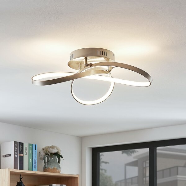 Mennyezeti Lámpa Lindby, Saliha, dimmable, Fémes, Nappali, Alumínium, Modern