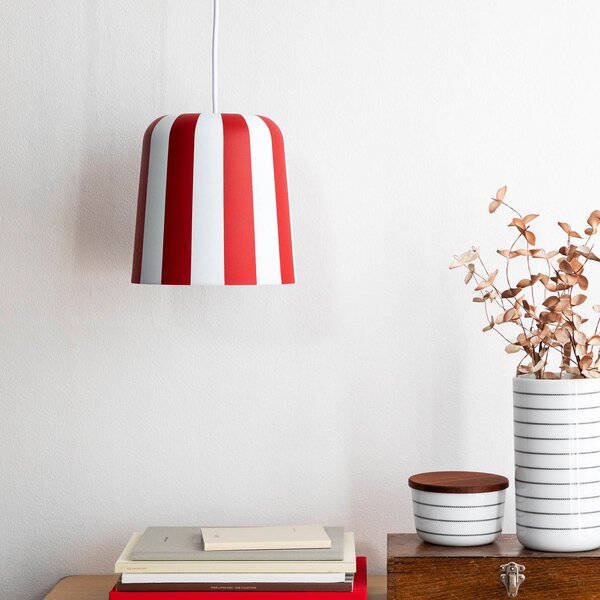 Függőlámpa Dyberg Larsen, Gry, dimmable, Piros, Nappali, Fém, Skandináv