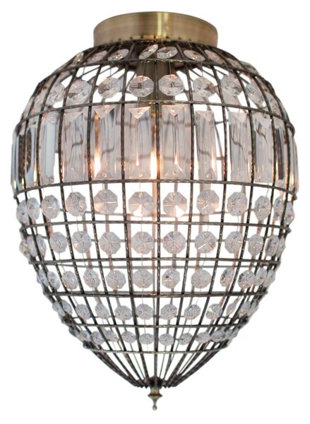 Mennyezeti Lámpa By Rydéns, Amadeus, dimmable, Átlátszó, Nappali, Fém, Antik
