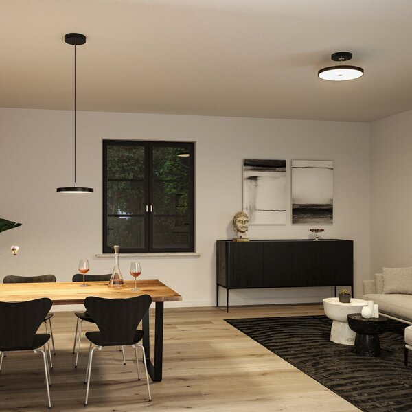 Mennyezeti Lámpa Paulmann, Hildor, dimmable, Fekete, Nappali, Fém, Modern