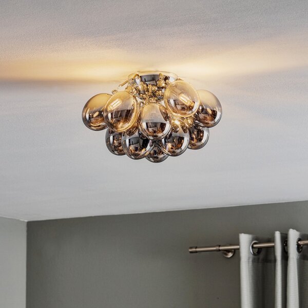 Mennyezeti Lámpa By Rydéns, Gross, dimmable, Szürke, Nappali, Üveg, Dizájn