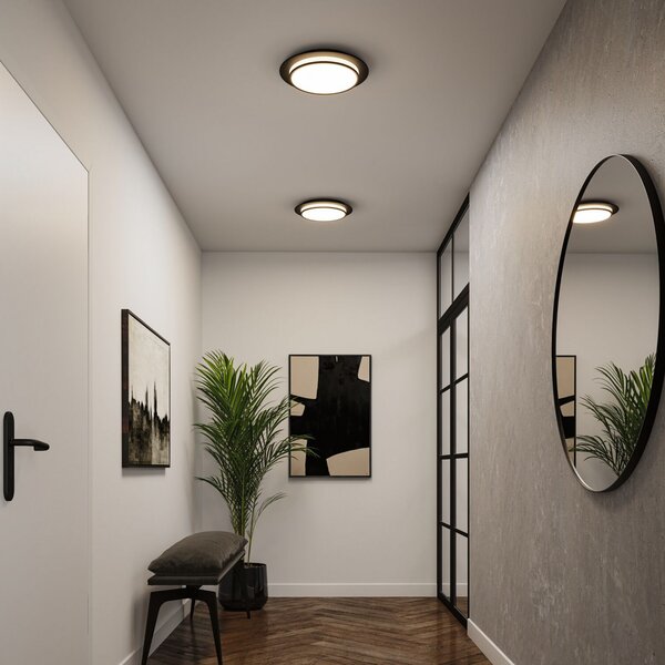 Mennyezeti Lámpa Paulmann, Egron, dimmable, Fekete, Nappali, Fém, Modern