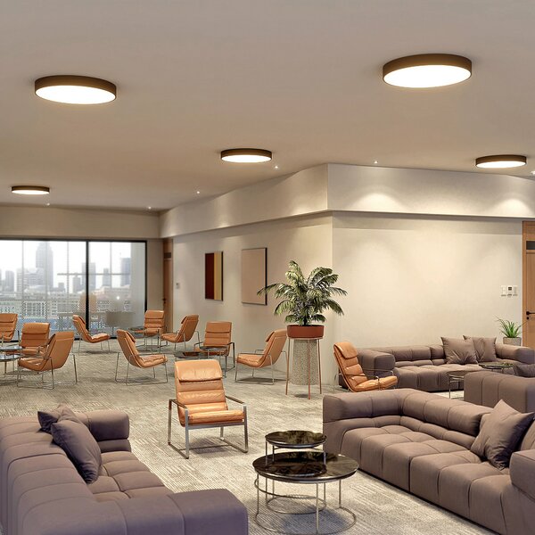 Mennyezeti Lámpa Arcchio, Noabelle, dimmable, Fekete, Konyha, Fém, Modern