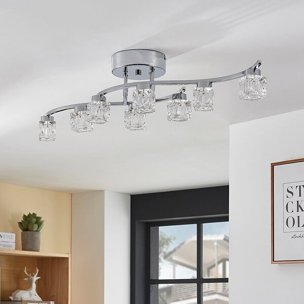 Mennyezeti Lámpa Lindby, Yaro, dimmable, Fémes, Nappali, Fém, Modern