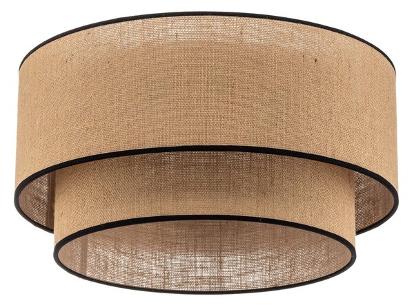 Mennyezeti Lámpa Euluna, Boho jute & black, dimmable, Barna / Rozsdabarna, Nappali, Szövet / Textília, Boho