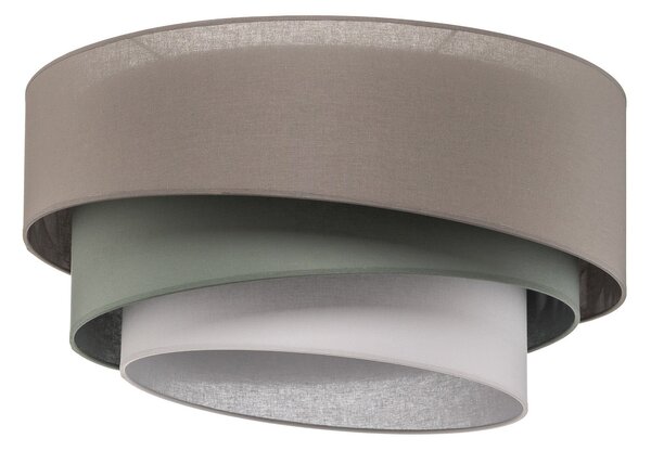 Mennyezeti Lámpa Euluna, Trio monocolor, dimmable, Szürke, Nappali, Szövet / Textília, Modern