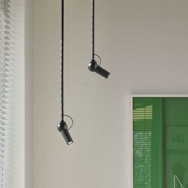 Mennyezeti Lámpa kdln, Bird, dimmable, Fekete, Nappali, Fém