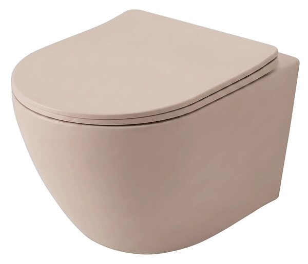 Felfüggesztett WC-csésze REA Carlo Mini Tornado Mocca Matt
