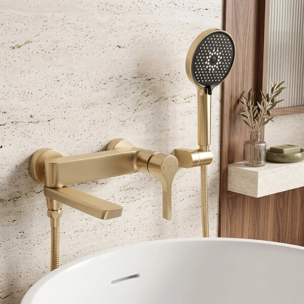 Fürdőkád csaptelep PREMIUM REA Maxim Brush Gold