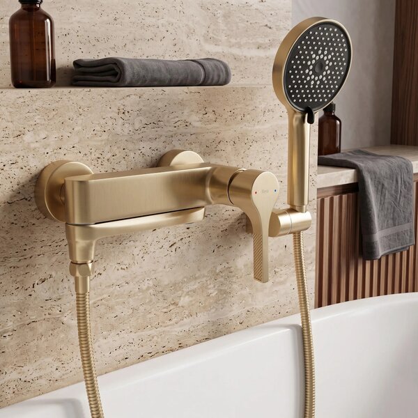 Fürdőkád csaptelep PREMIUM REA Maxim Brush Gold
