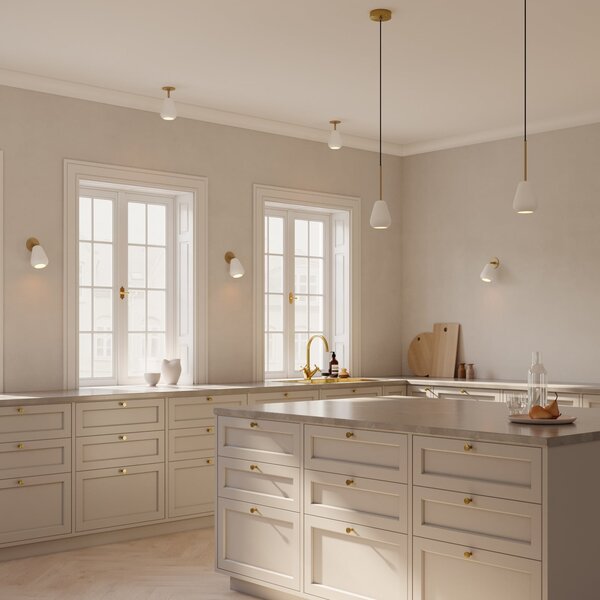 Függőlámpa Nuura Aps, Anoli Spot, dimmable, Fehér, Nappali, Fém, Skandináv