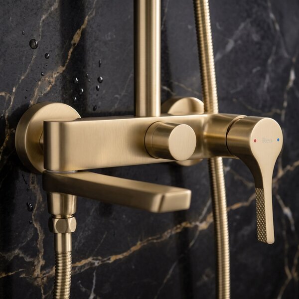 Zuhanyszett PREMIUM Rea Maxim Brush Gold