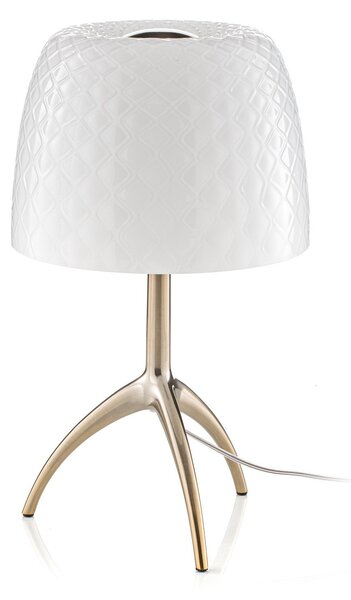 Asztali lámpa Foscarini, Lumiere, Fehér, Nappali, Üveg, Dizájn