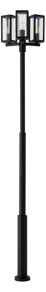 Kültéri Lámpa Lucande, Siveta, dimmable, Fekete, Alumínium