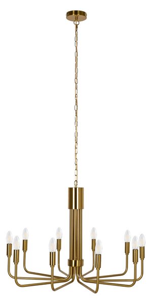 Csillárok Lindby, Elanova, dimmable, Arany / Sárgaréz, Nappali, Fém, Antik