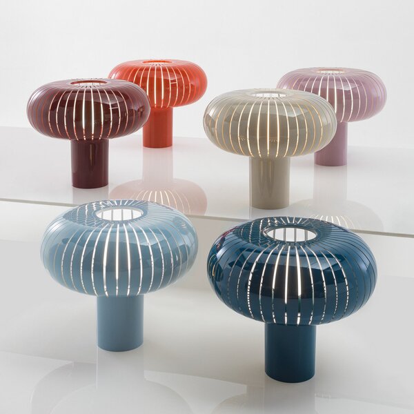 Asztali lámpa Kartell, Teresa, dimmable, Narancs, Nappali, Műanyag, Dizájn