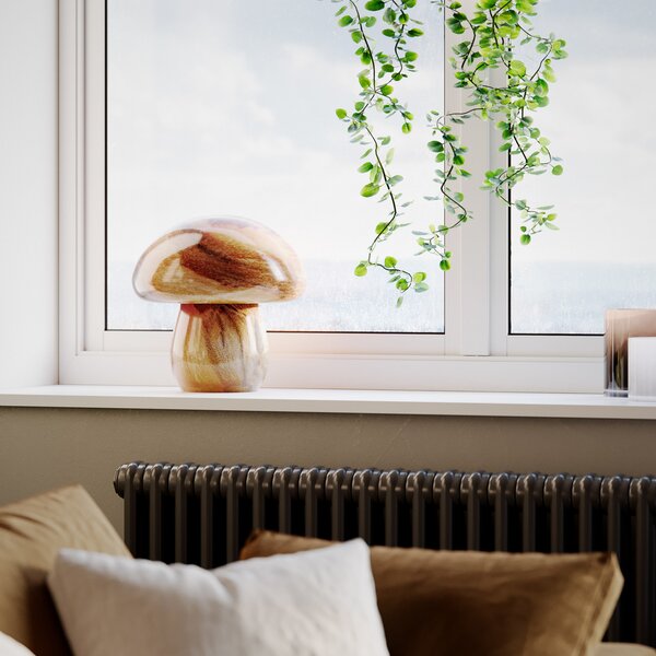 Asztali lámpa By Rydéns, Mira Mushroom, Barna / Rozsdabarna, Nappali, Üveg