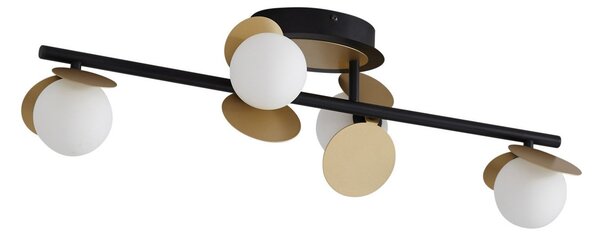 Mennyezeti Lámpa Lucande, Pallo, dimmable, Fekete, Nappali, Fém, Modern