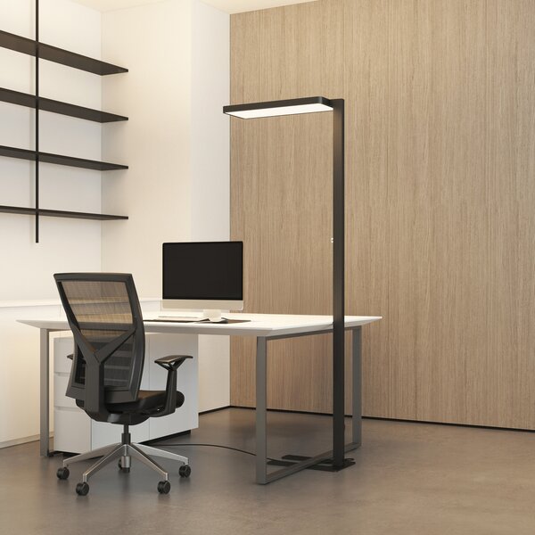 Állólámpa Arcchio, Timon, dimmable, Fekete, Dolgozószoba / iroda, Alumínium, Modern