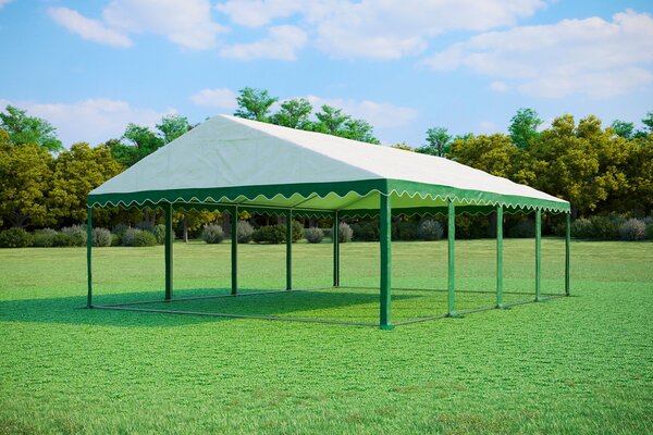Party sátor 6x8 m PREMIUM - tűzálló szín fehér