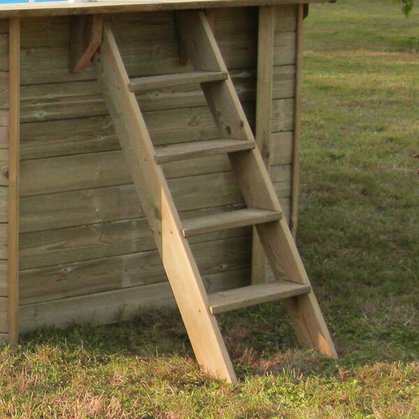 GRE TIMBER szögletes fa medence 10,0 x 4,0 x 1,46 m